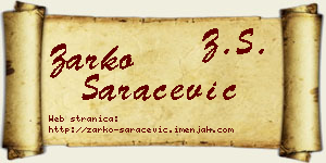 Žarko Saračević vizit kartica